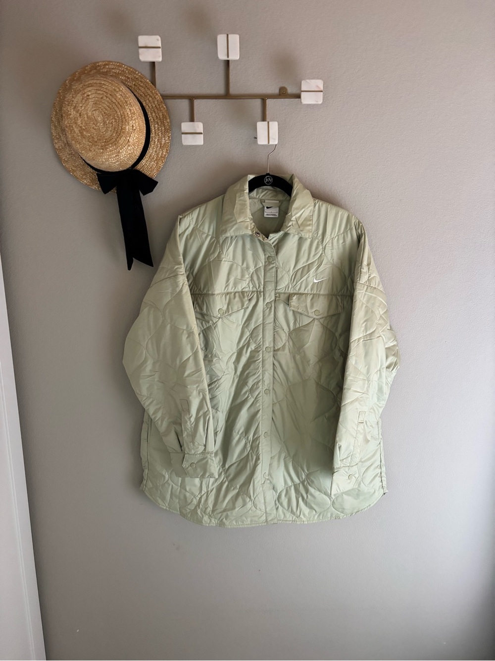 Nike Green Mini-Puff Jacket Large